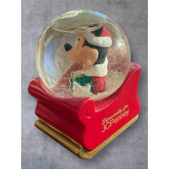 Disney JC Penney Christmas Mini Snow Globe Mickey Mouse 2003 2.5 in x 2 in - Picture 3 of 6